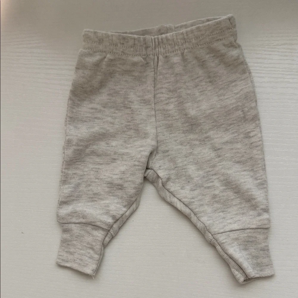 CARTERS Neutral Baby Pants Set - Light Gray & Charcoal - Picture 2 of 3